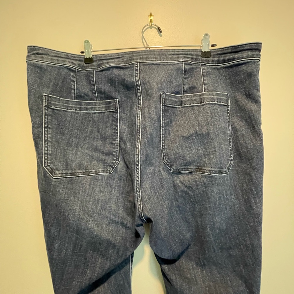 Anthropologie Pilcro Flare Leg Dark Wash Jeans Plus Size 22W - Picture 3 of 9